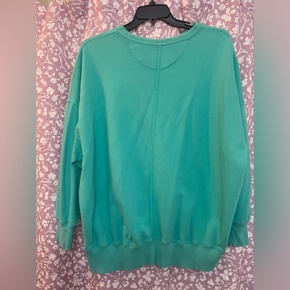 (S56) American Eagle XL Turquoise Oversized Ultra Soft Cozy Sweatshirt - Picture 2 of 8